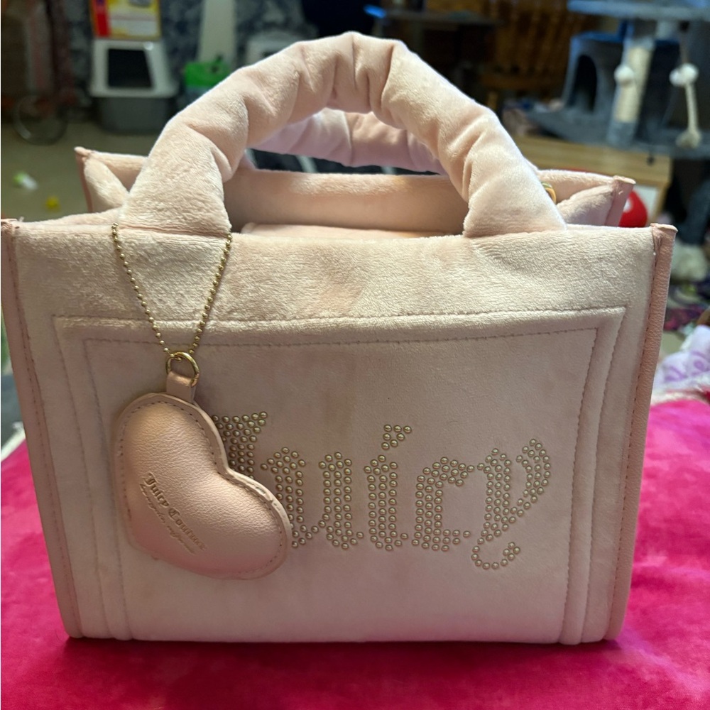 Juicy Couture Light Pink Plush Bag